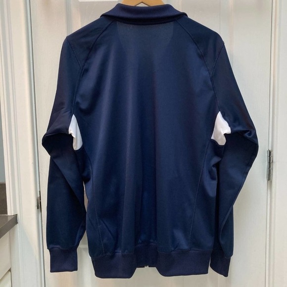 Nike Navy Blue and White Athletic Track Jacket Size XL - Picture 3 of 5